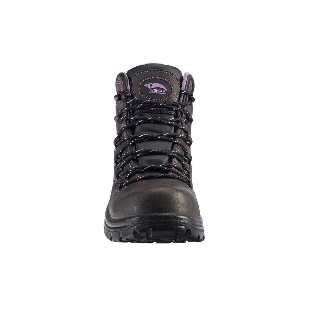 Avenger 7123 Womens Framer Brown WP Slip Resistant Composite Toe Boots from GME Supply